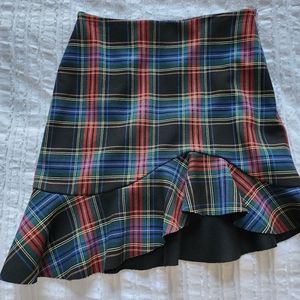 Zara plaid skirt